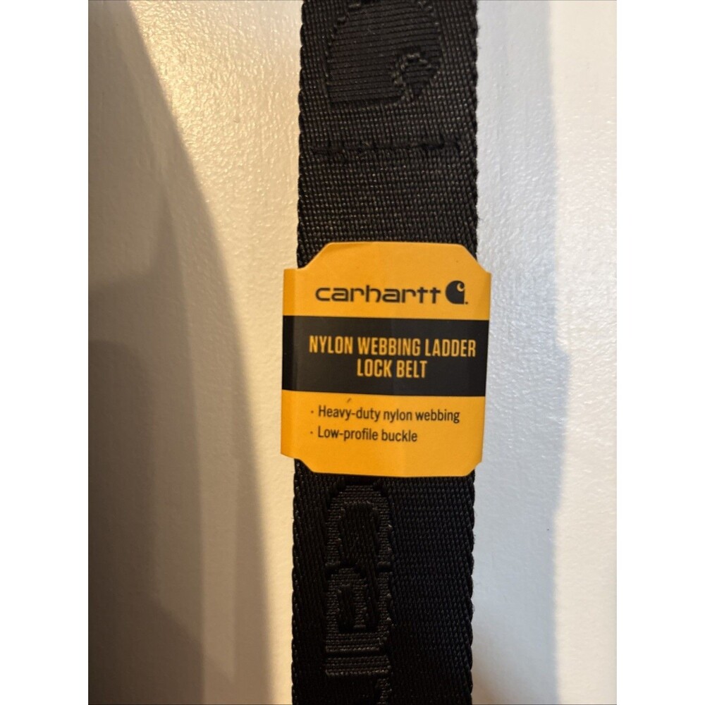 Carhartt XL Nylon Webbing Ladder Lock Belt, NWT Black